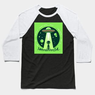 Green Alien Baseball T-Shirt